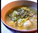 長ネギと豆腐のスープ